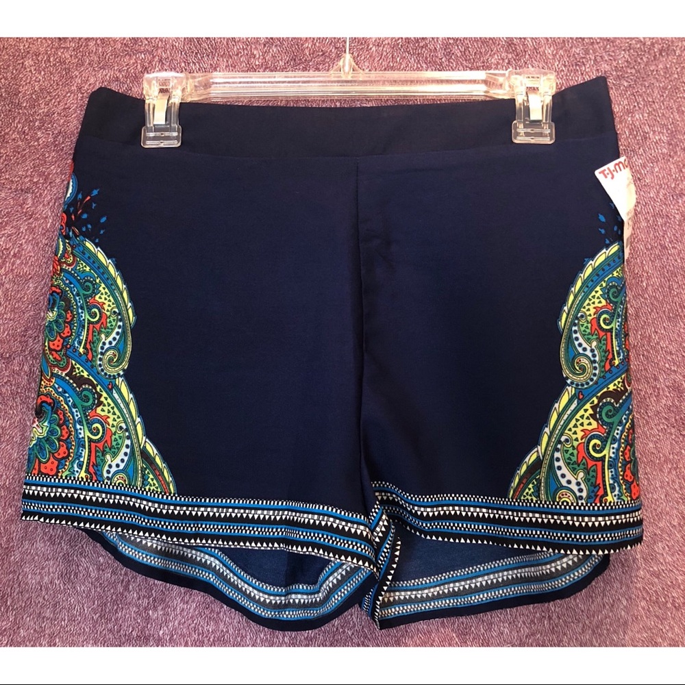 TJ Maxx Print Shorts (fits like a M) Navy Blue